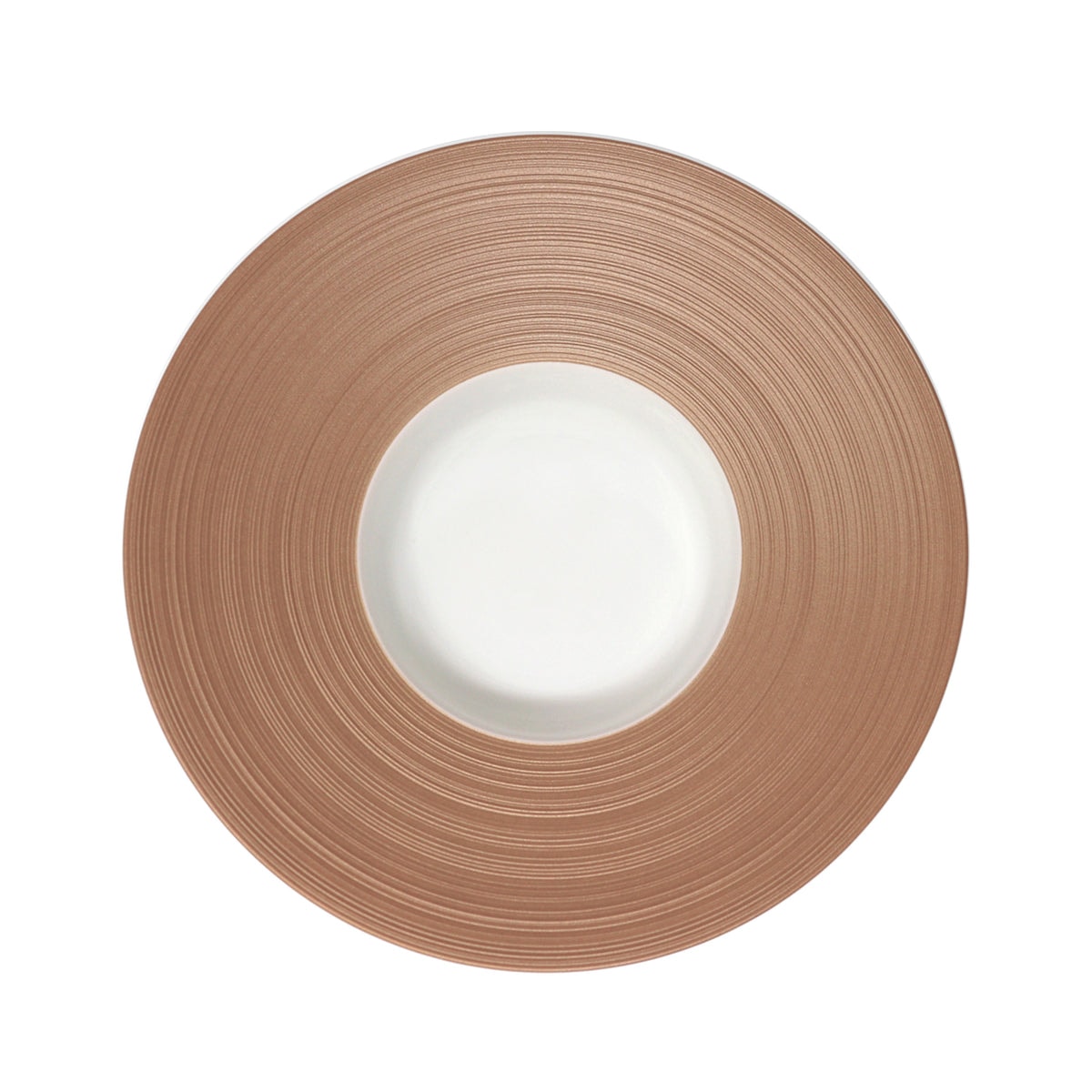 J.L Coquet, Hémisphère Pink Metalliс, Rim soup plate, large