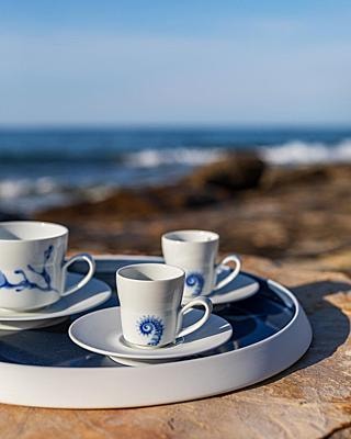 Hering Berlin, Ocean, Cappuccino cup with saucer