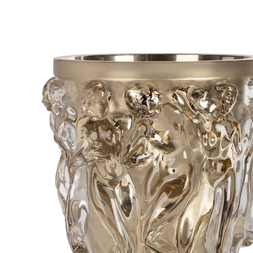 Lalique, Bacchantes vases, Vase moongold, limited edition