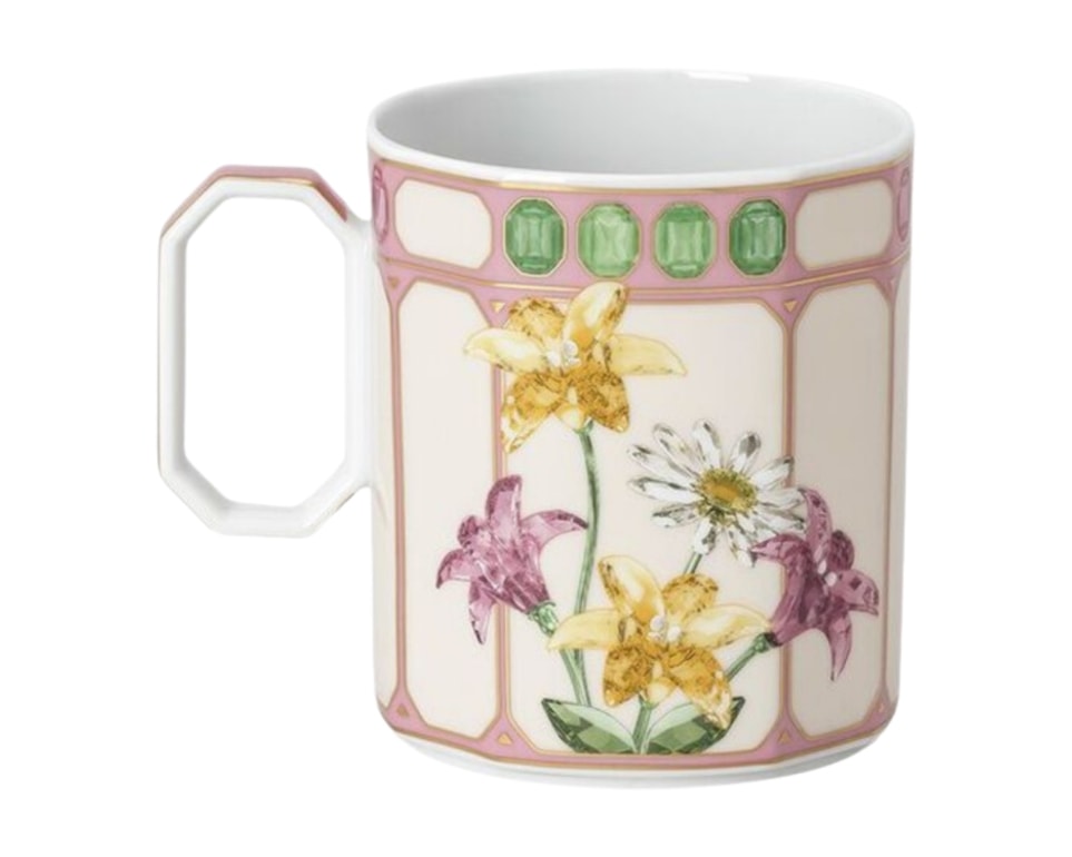 Rosenthal, Swarovski Idyllia, Mug, flycatcher pink