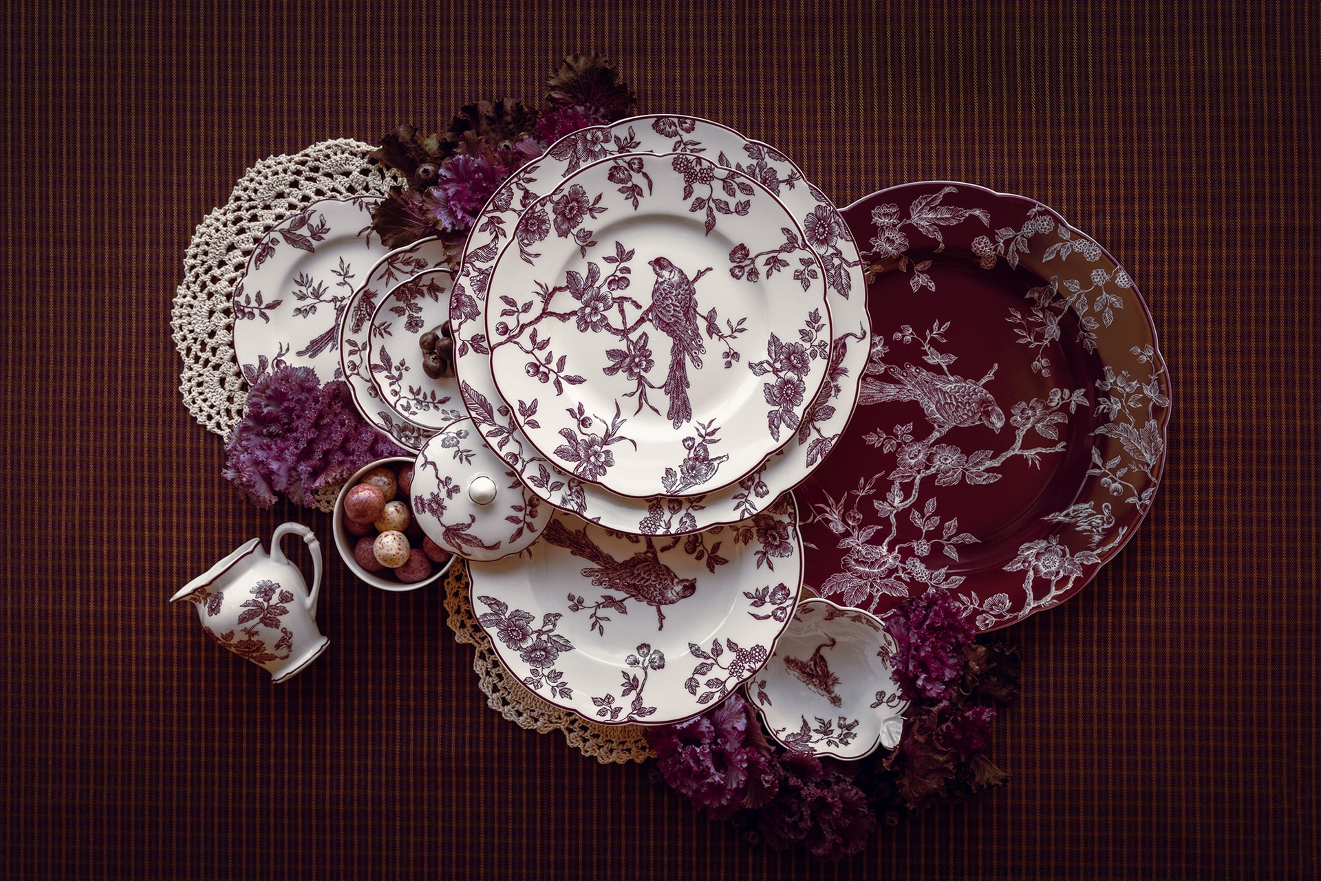 Bernardaud, Albertine prune, Salad plate, plum