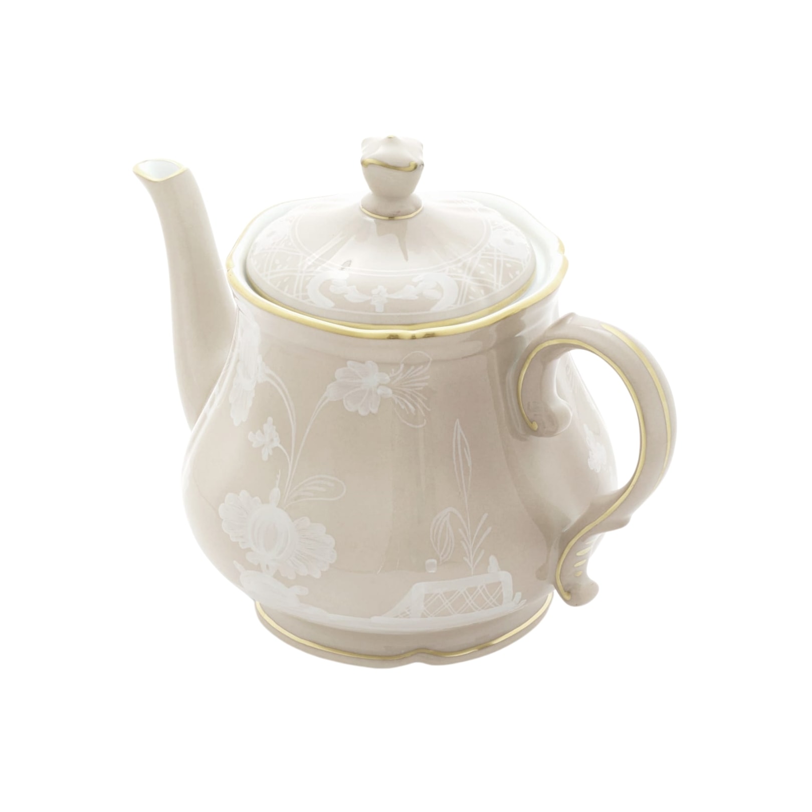 Ginori 1735, Oriente Italiano Castagna & Meringa, Teapot, meringa