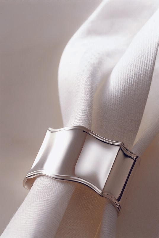 Robbe & Berking, Navette cutlery, sterling silver, Table napkin ring