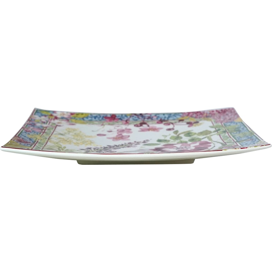 Gien, Millefleurs, Square plate large