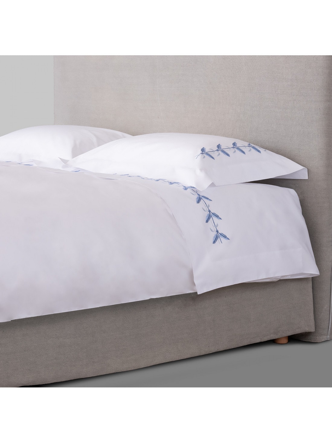 Jesurum, Plumes bed linen, Blue, Top Sheet