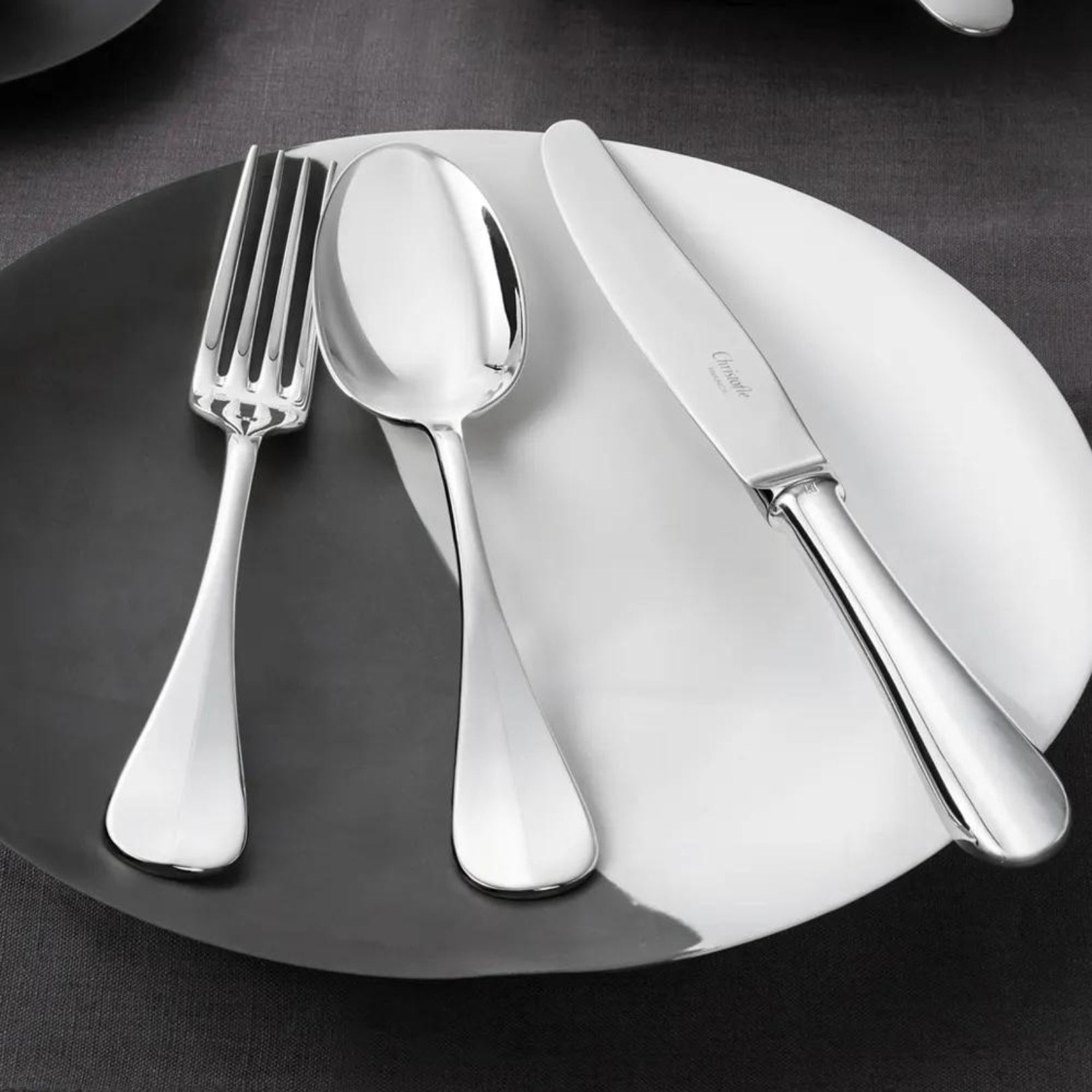 Christofle, Fidelio cutlery, silver plated, Dessert knife
