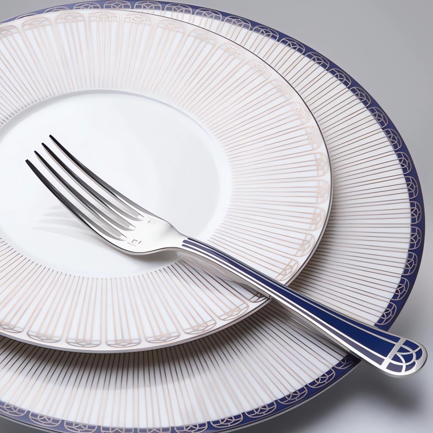 Christofle, Talisman Blue cutlery, silver plated, Espresso spoon