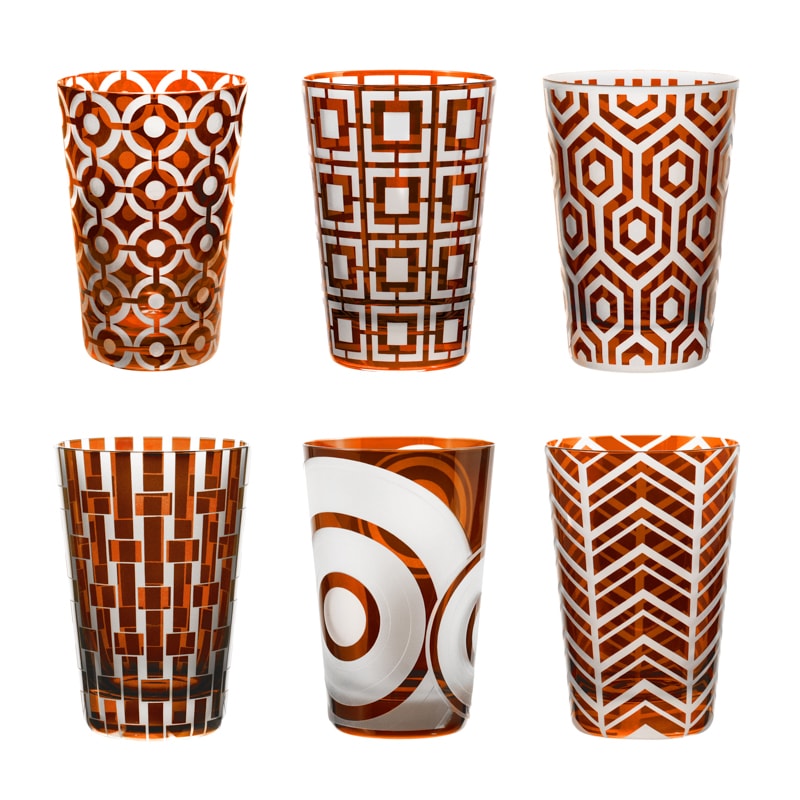 Artel, Polka dot tumblers, Tumbler, rust