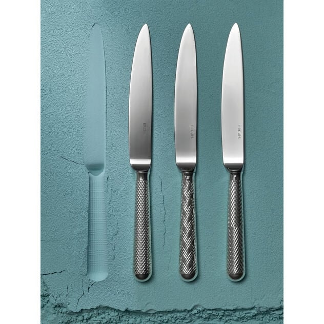 Ercuis, Miroir diamant, silver plated, Dinner knife