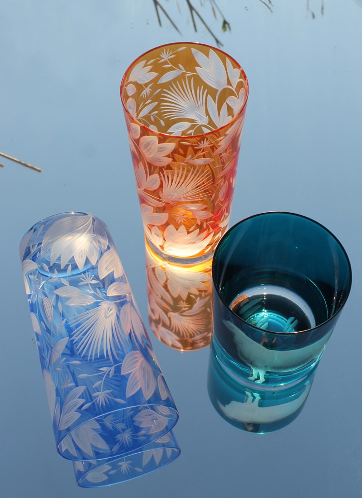 Artel, Verdure highball glasses, highball glass, blue