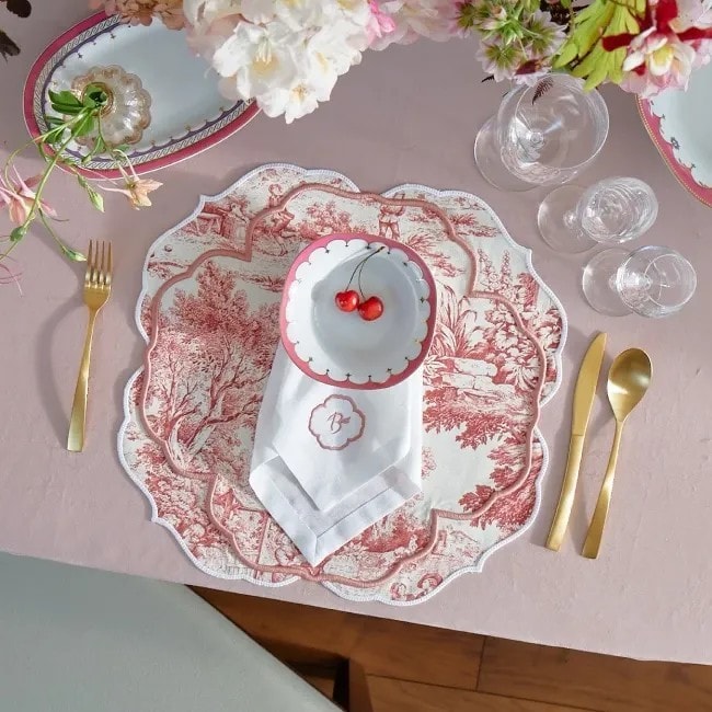 TRUFFLE BEE, FOUNTAIN DE JOUY, Coasters set of 2