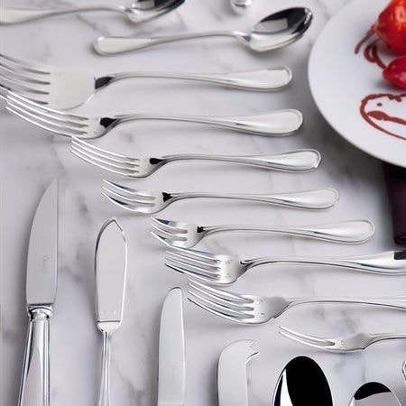 Christofle, Albi cutlery, silver plated, Carving fork