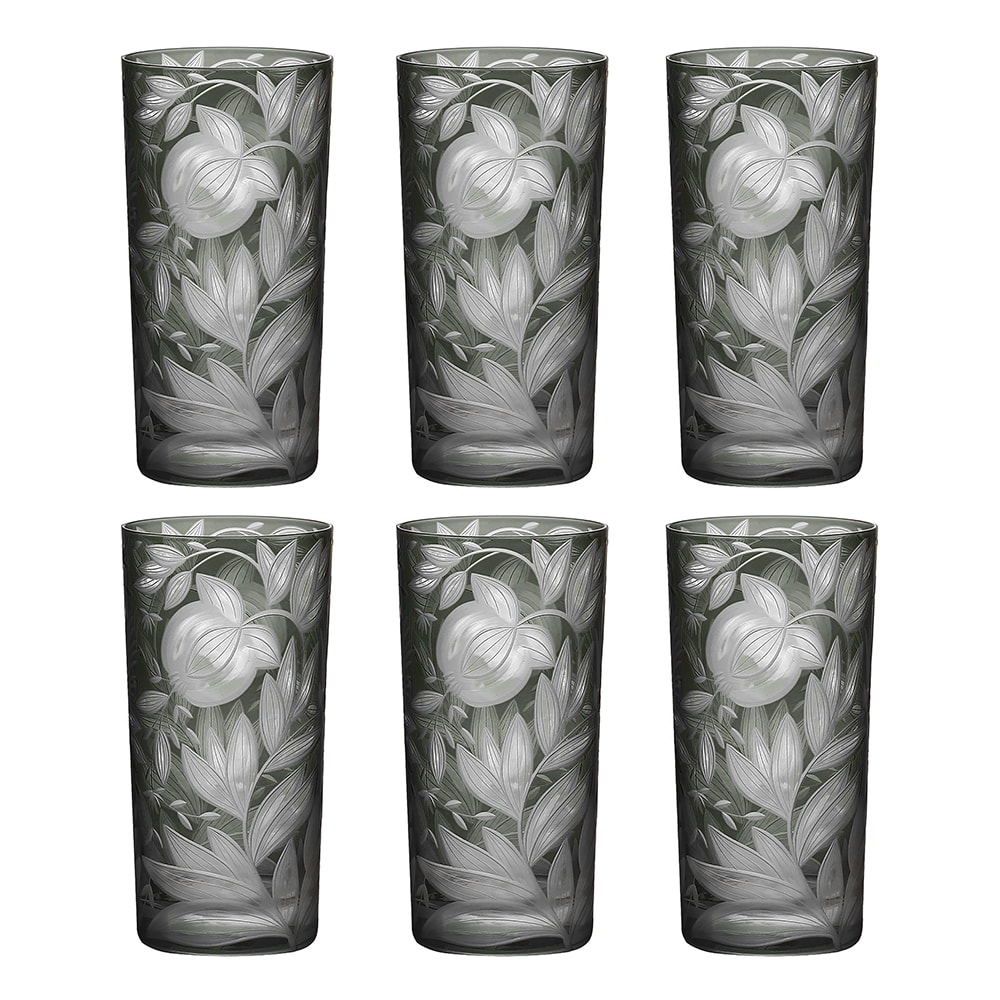 Artel, Verdure highball glasses, highball glass, smoke