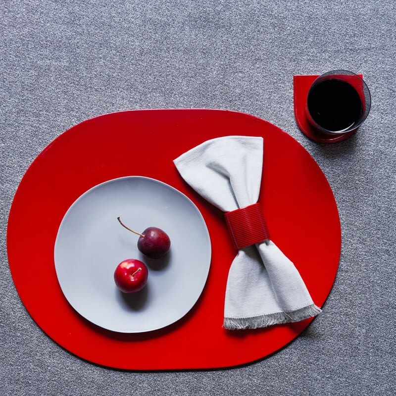 Von Gern Home, Napkin rings, Stripe napkin ring, red & black stripes