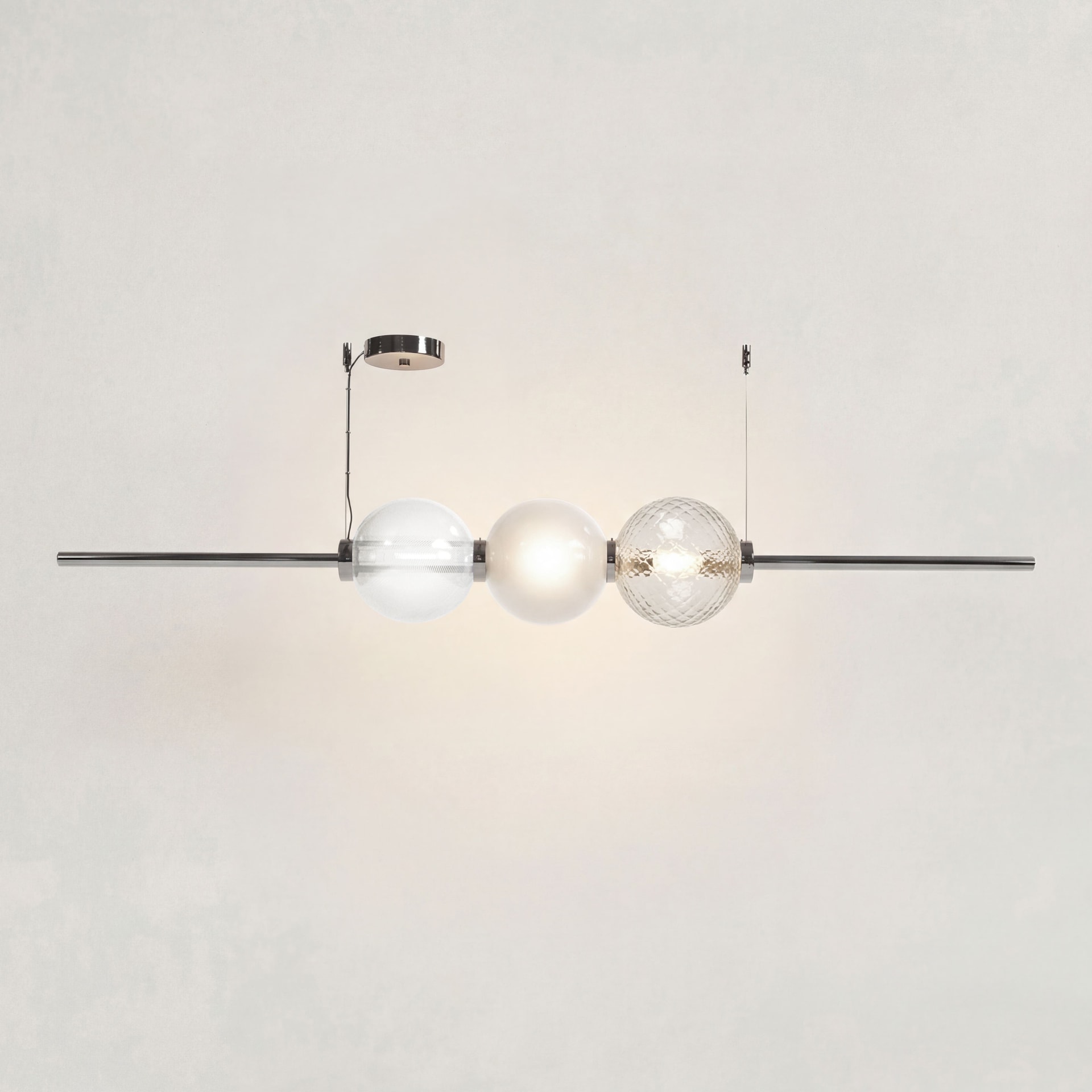 Venini, Art Light, Abaco chandelier, white