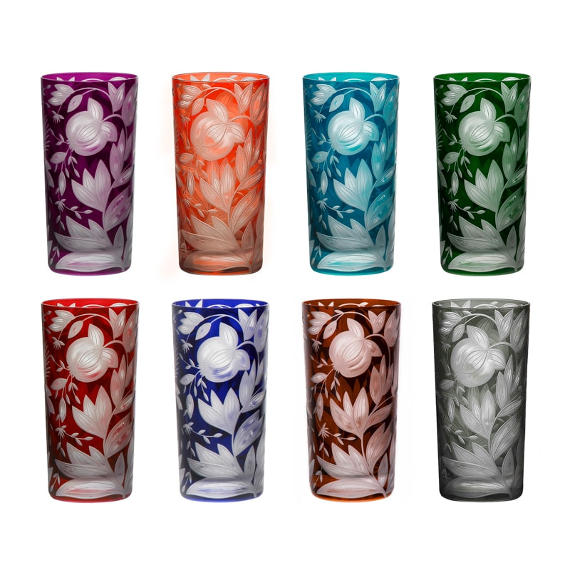 Artel, Verdure highball glasses, Highball glass, red
