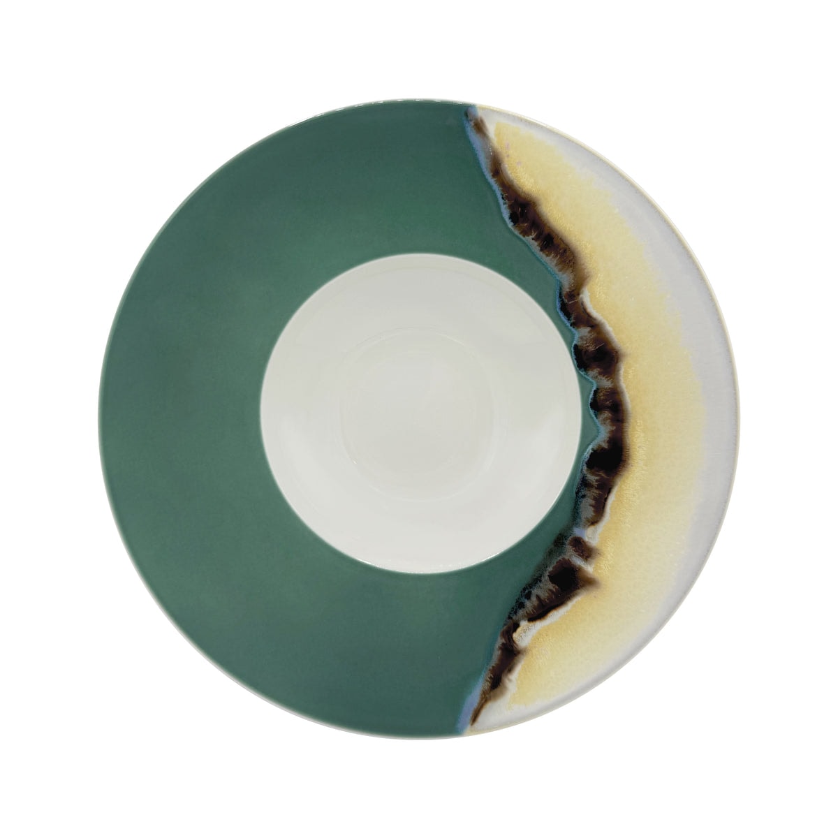 Jaune de Chrome, Paysage Iriomote, Jdc rim soup plate