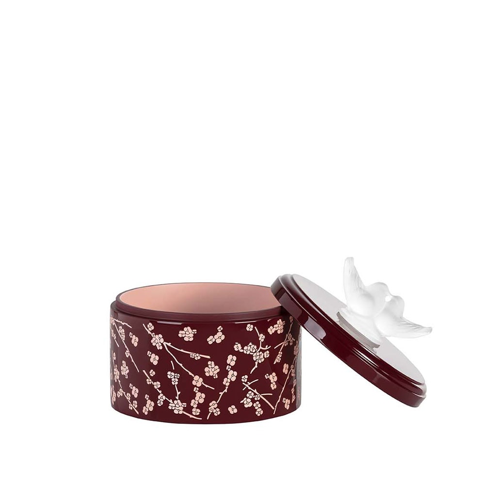 Lalique, Fleurs de cerisier boxes, Medium box, burgundy