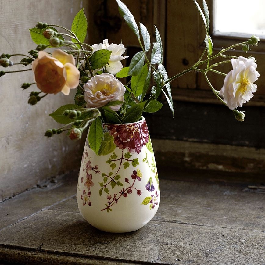 Gien, Millefleurs, Contour vase small
