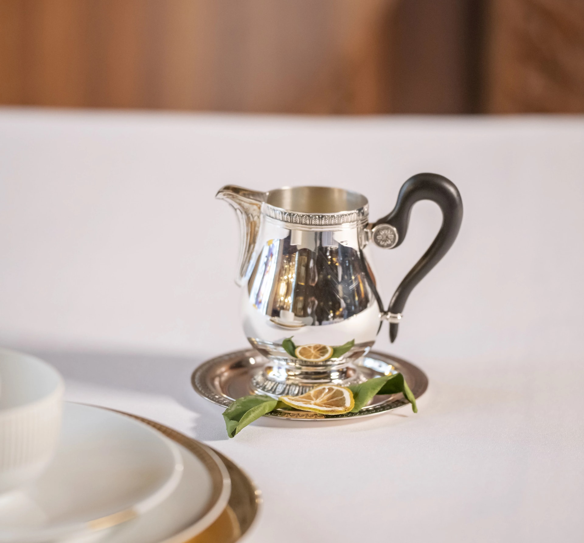 Christofle, Malmaison platinum, Chinese soup bowl