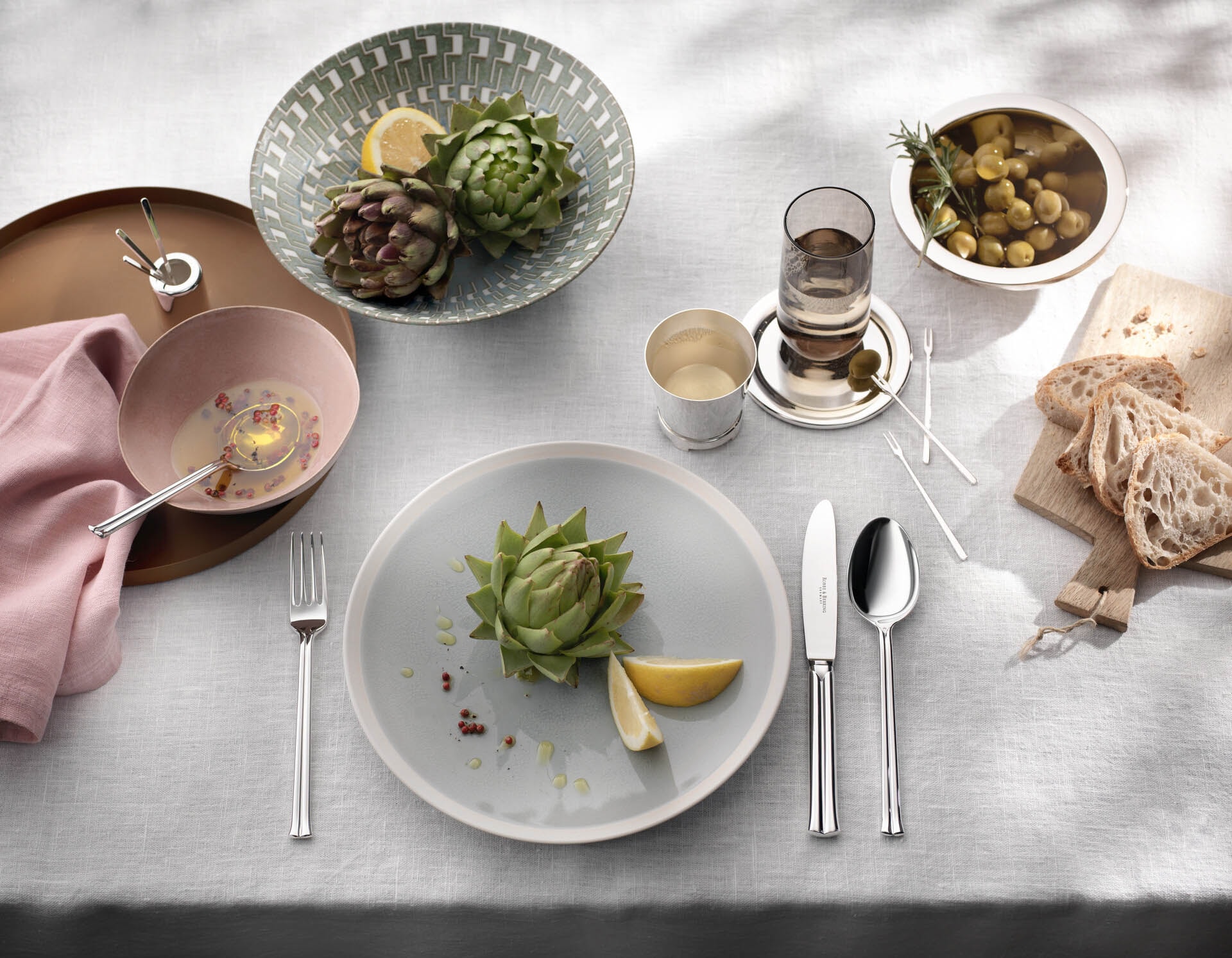 Robbe & Berking, Alta accessories, silver plated, Coaster