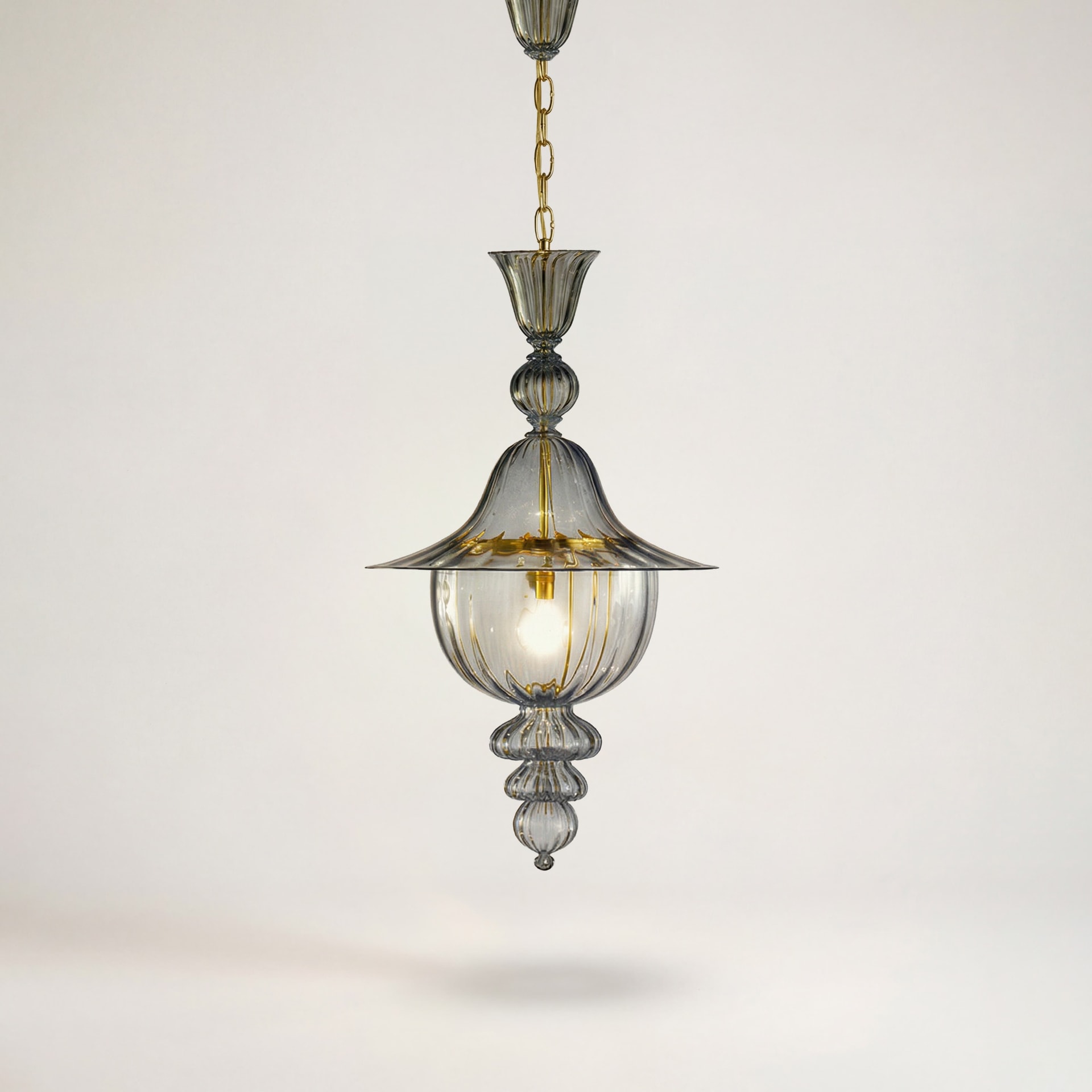 Venini, Art Light, Doge chandelier, grey