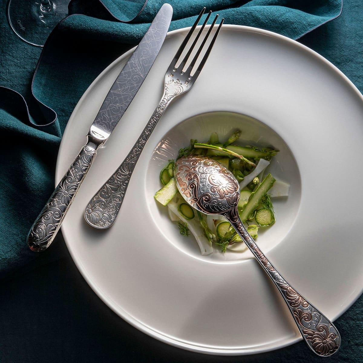 Christofle, Jardin d'Eden, silver plated, Dinner fork