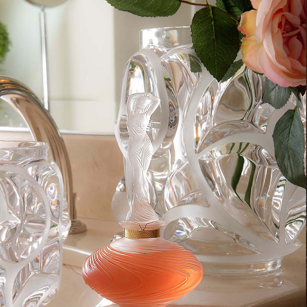 Lalique, Tourbillons vases, Vase, clear