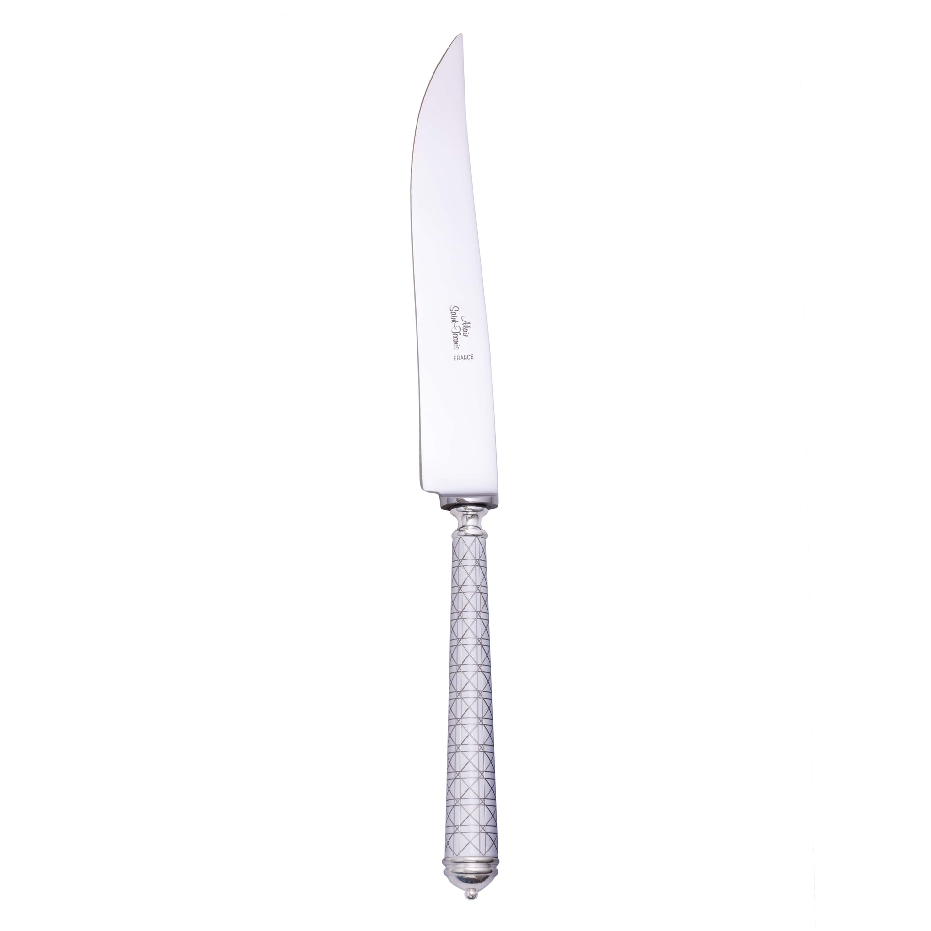 Alain Saint-Joanis, Croisette White, silver plated, Carving set