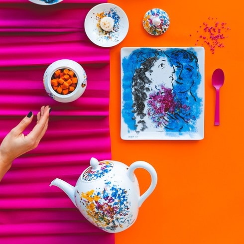 Bernardaud, Les Bouquets de Fleurs - Marc Chagall, Tea set