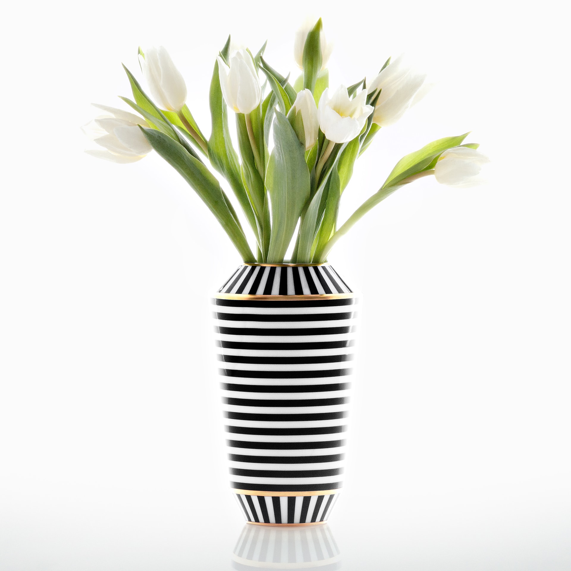 Sieger by Fürstenberg, Luna, Vase striped small