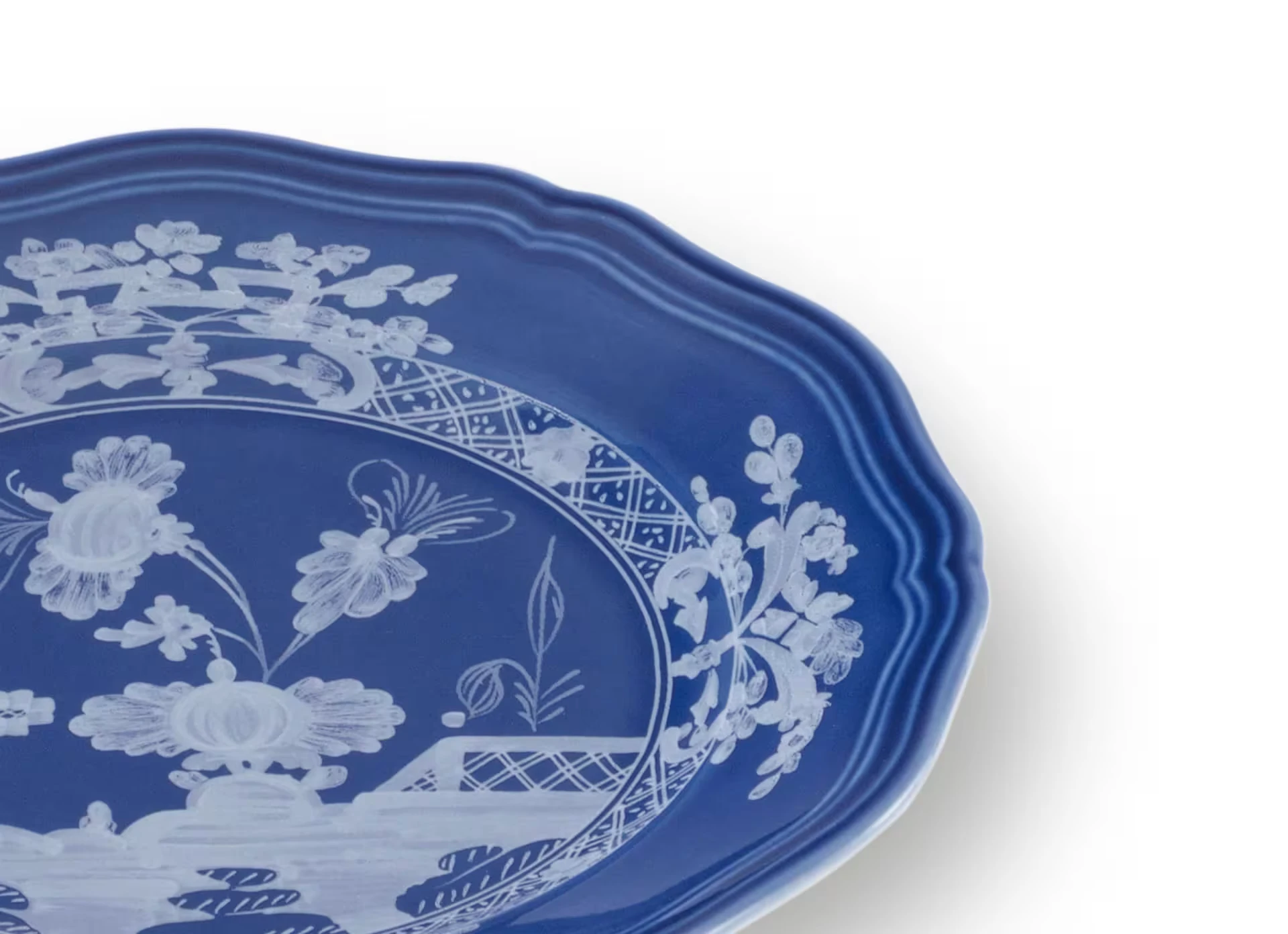 Ginori 1735, Oriente Italiano Indaco, Bread plate