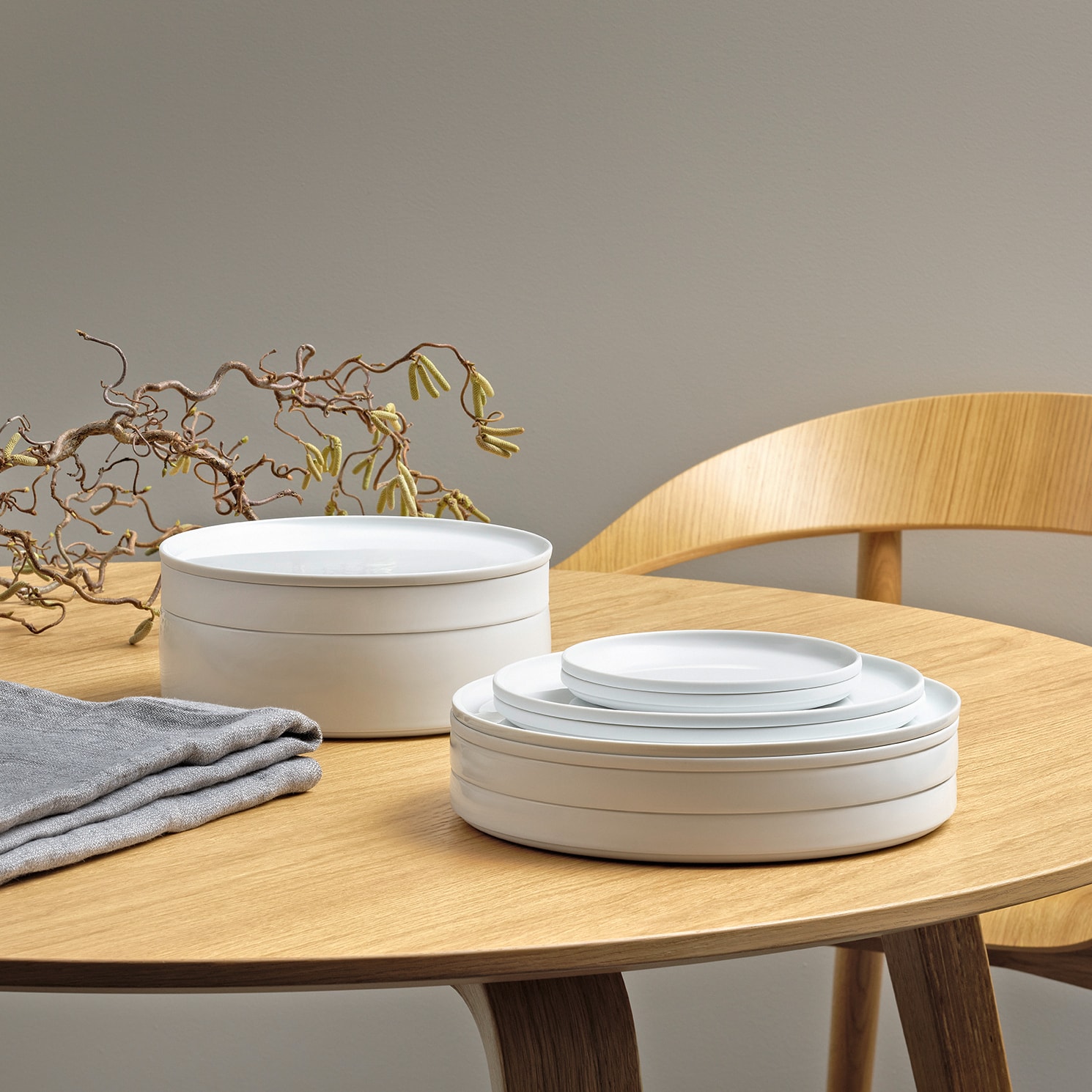 Fürstenberg, Datum white, Flat bowl, large