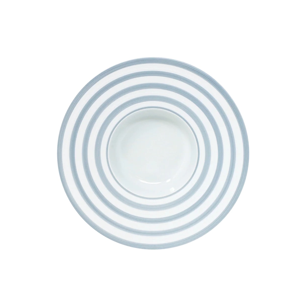 J.L Coquet, Hémisphère Storm Blue, Rim soup plate, medium