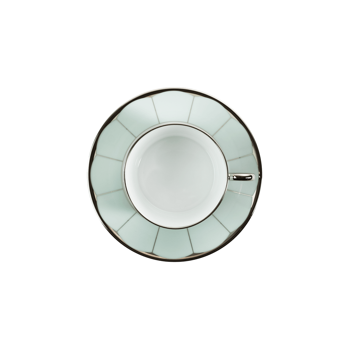 Haviland, Illusion Menthe, Teacup and saucer