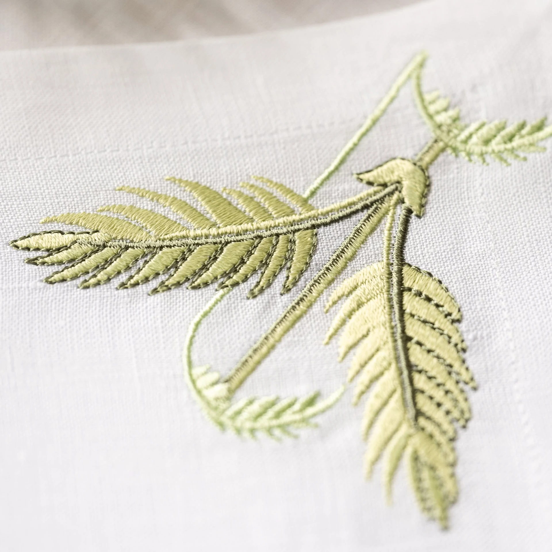 Jesurum, Plumes table set, Green, Placemat