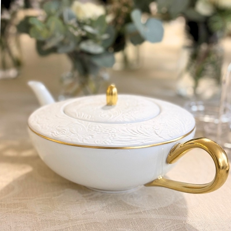 Raynaud, Italian Renaissance Gold Rim, Tea pot