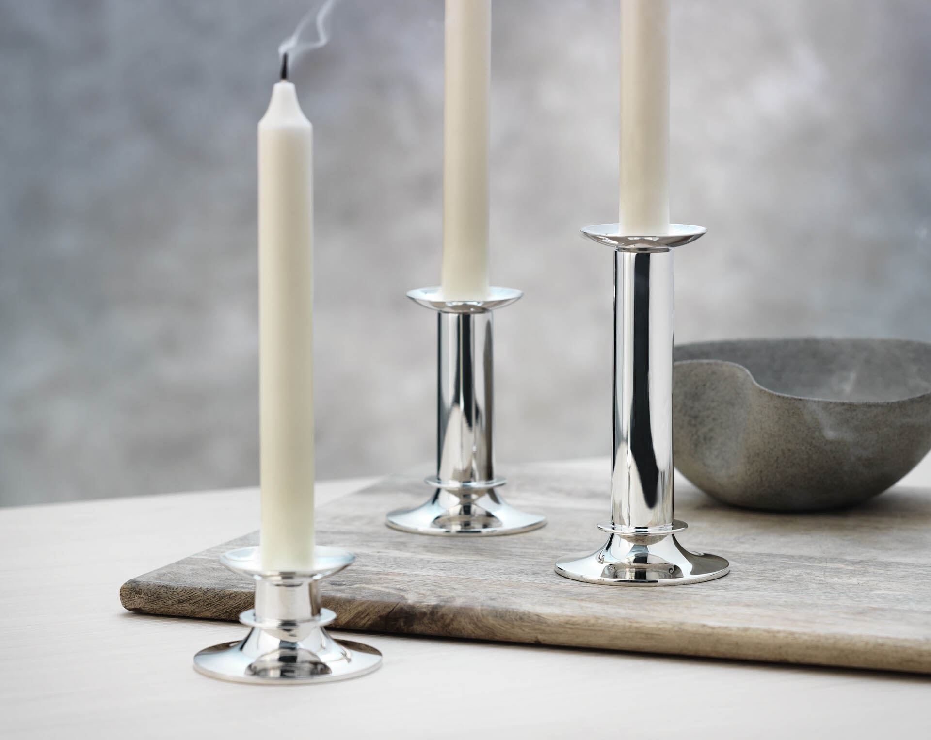 Robbe & Berking, Alta accessories, silver plated, Candlestick, large
