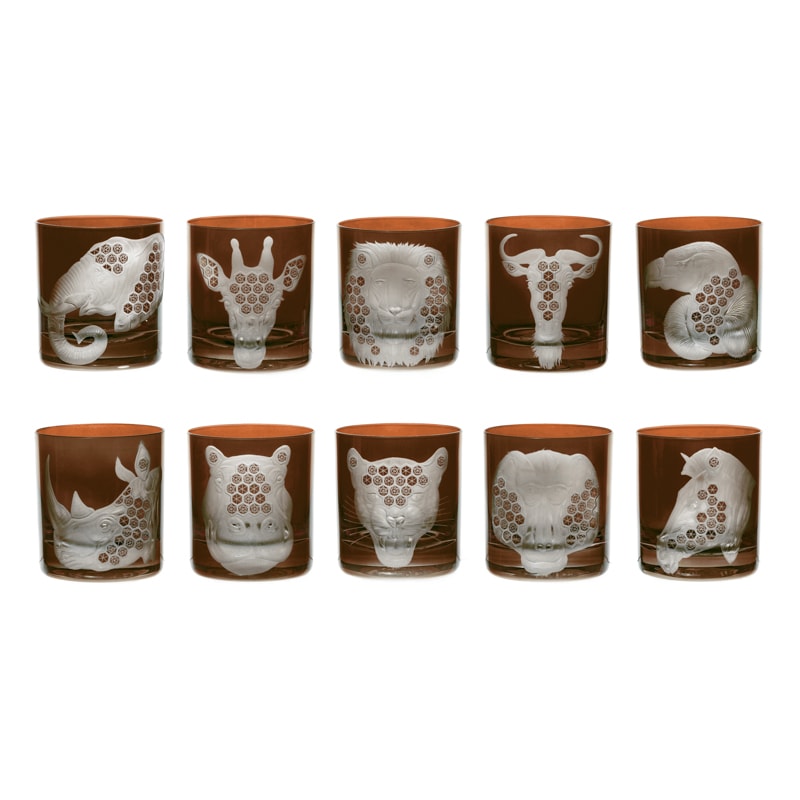 Artel, African Safari double old fashioned, Double old fashioned, rhinoceros