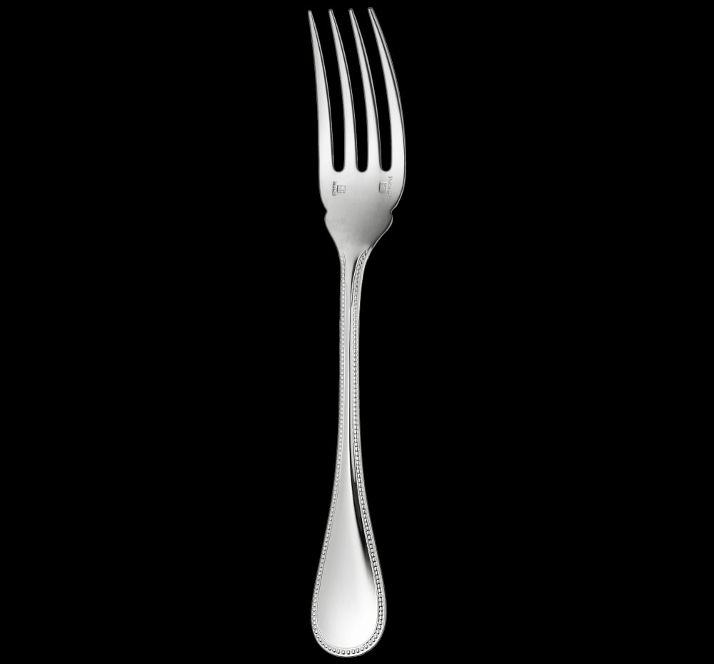 Christofle, Perles cutlery, silver plated, Fish fork