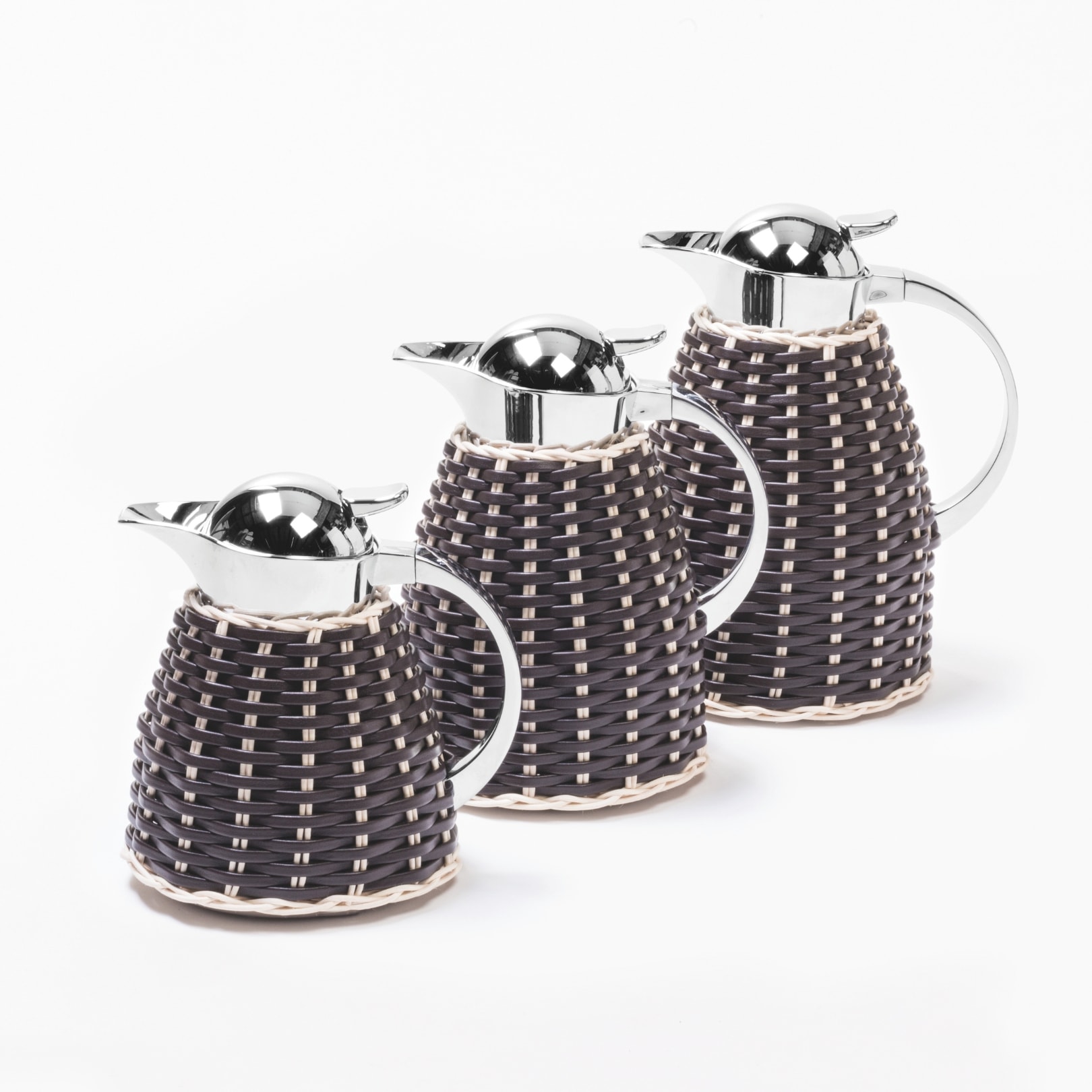 Pigment France, Leather & rattan carafes, Chantilly carafe 0.6 l