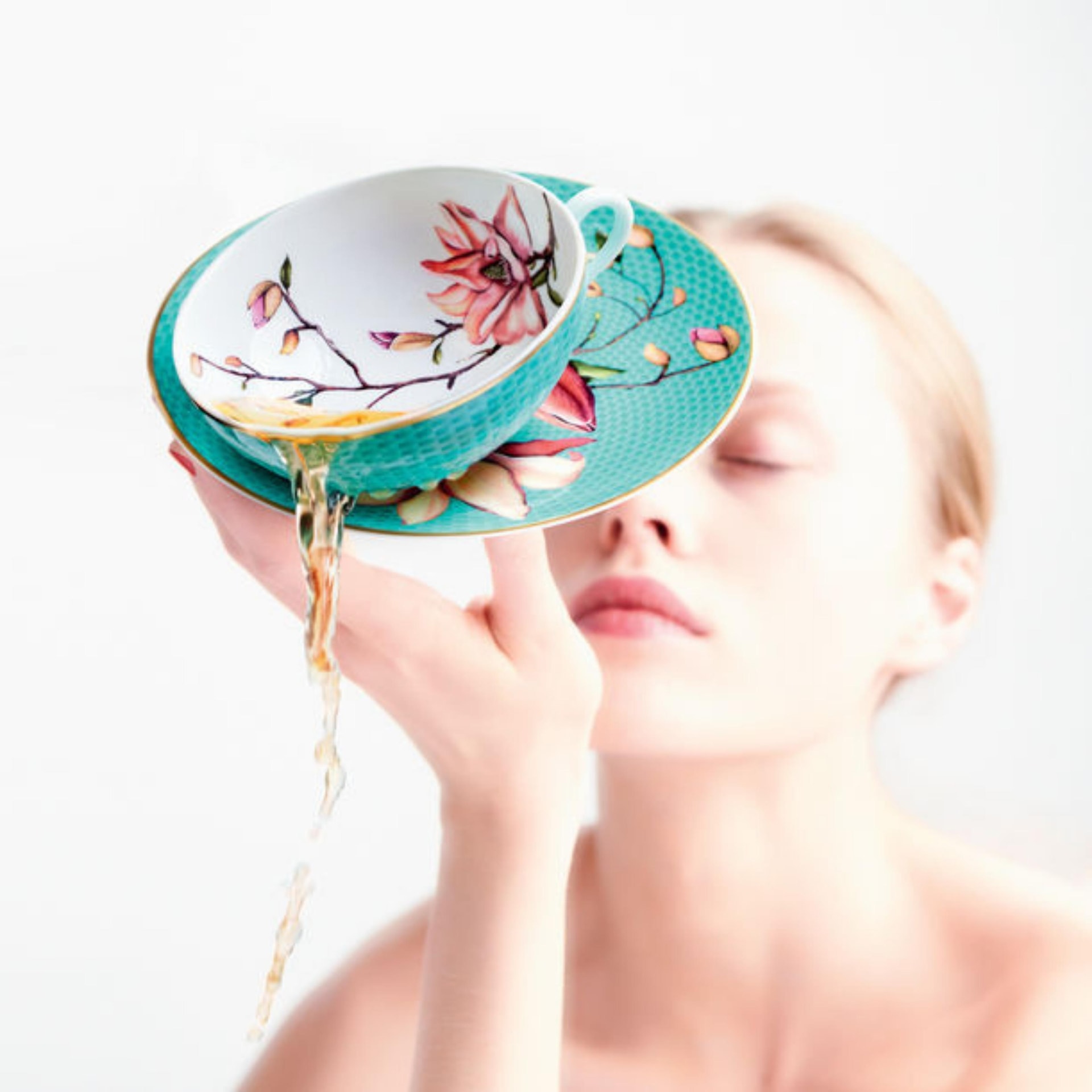 Raynaud, Trésor fleuri, Tea cup extra and saucer
