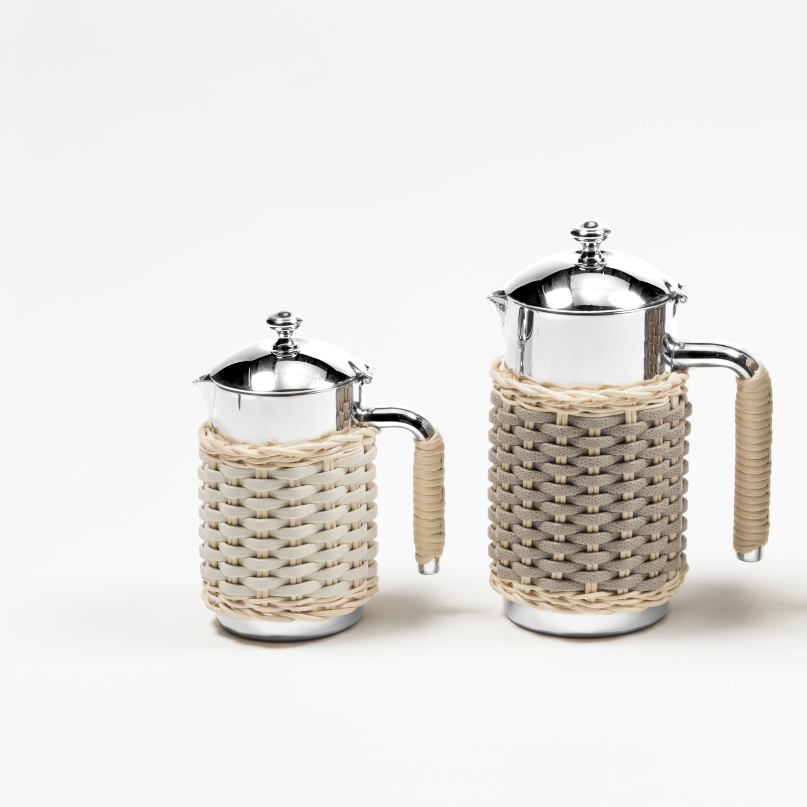 Pigment France, Leather & rattan carafes, Rennes carafe 0.6 l