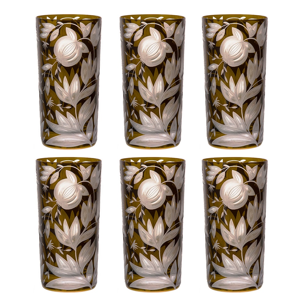 Artel, Verdure highball glasses, Highball glass, moss