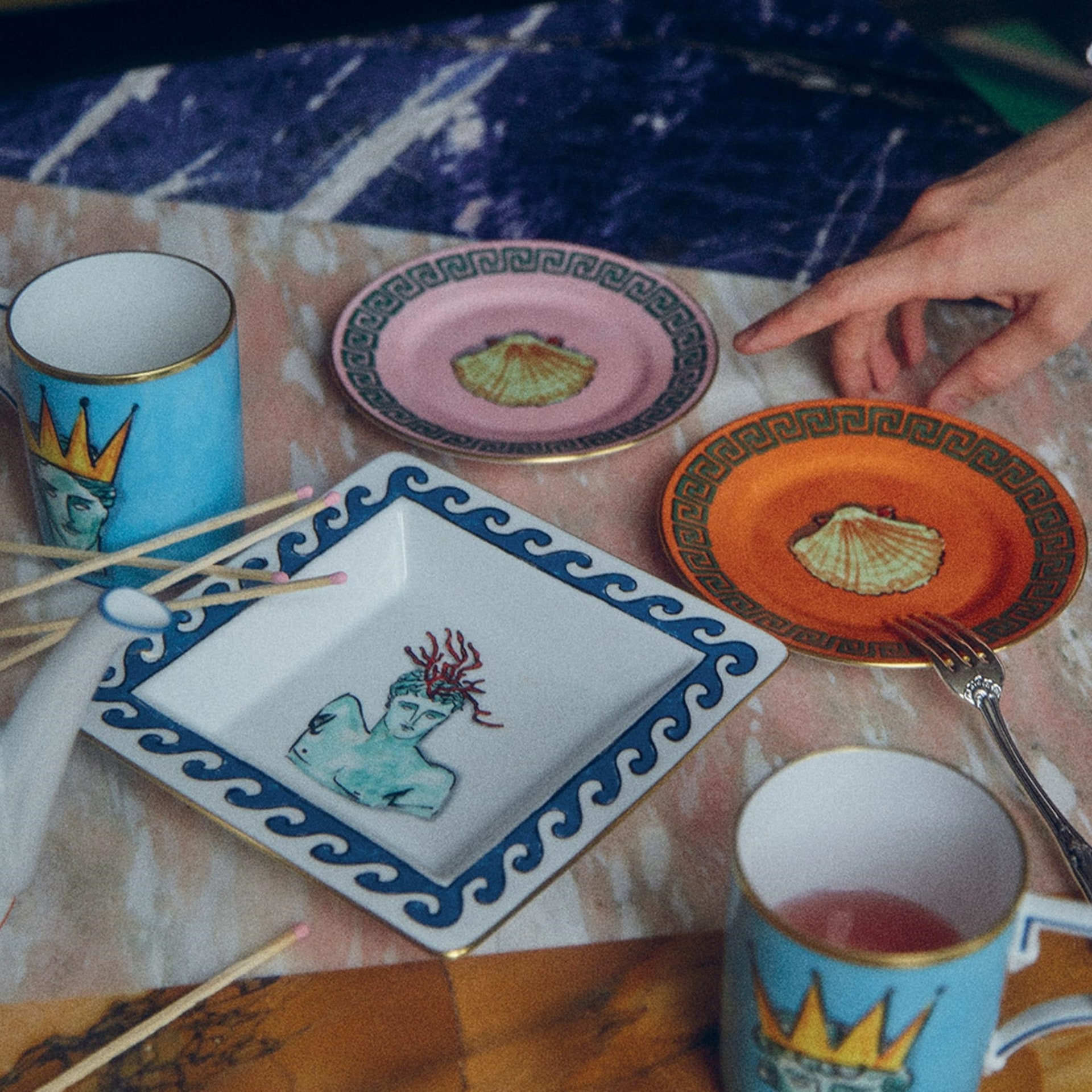 Ginori 1735, Il viaggio di Nettuno, Bread plate