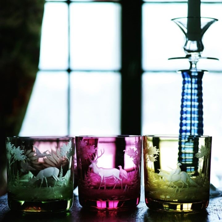 Theresienthal, Kilimandscharo, Whisky tumbler, pattern rhino