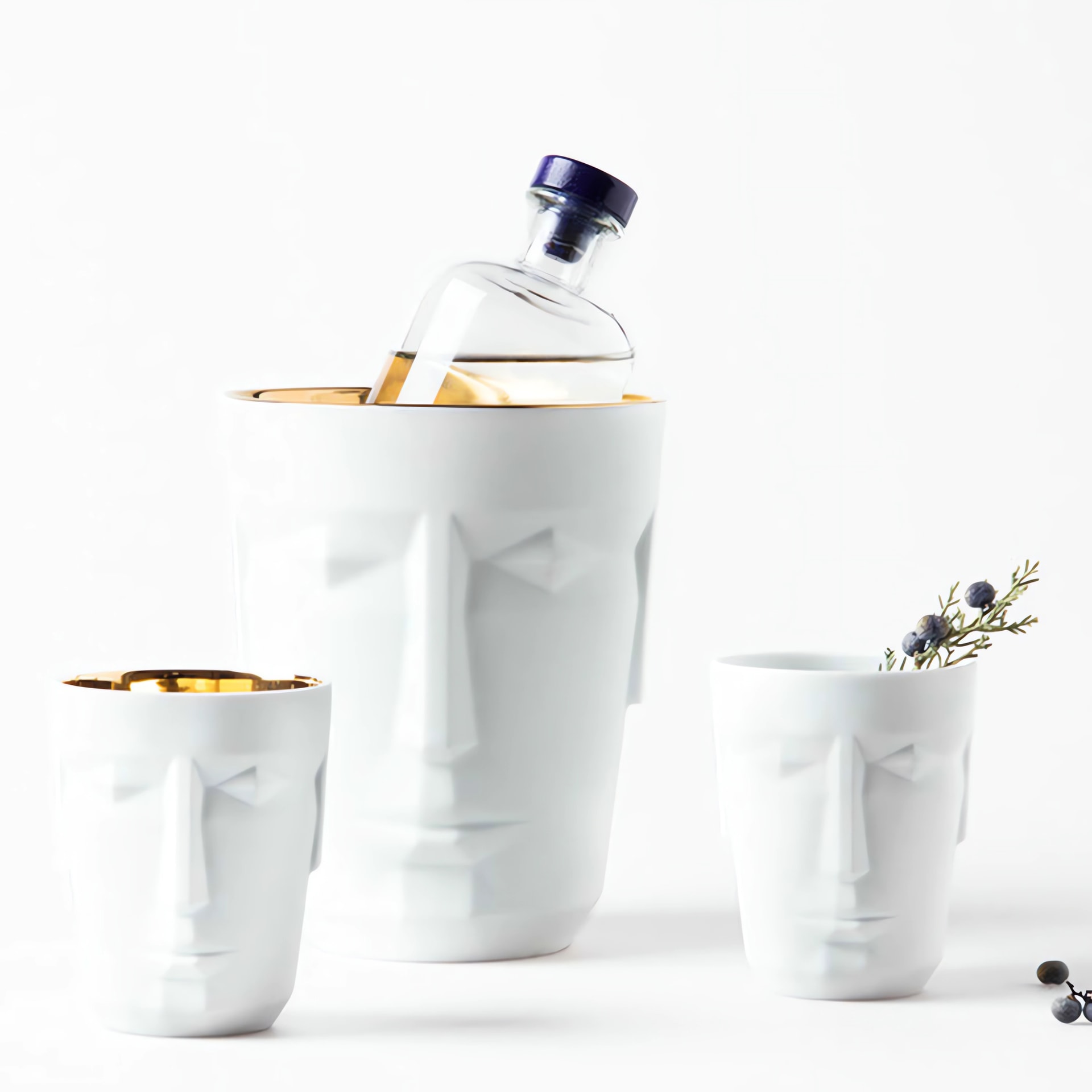 Sieger by Fürstenberg, Prometheus, Satin gin and cocktail tumbler