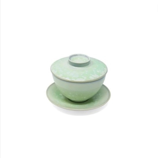 Jaune de Chrome, Song Amande, Chinese tea cup lid