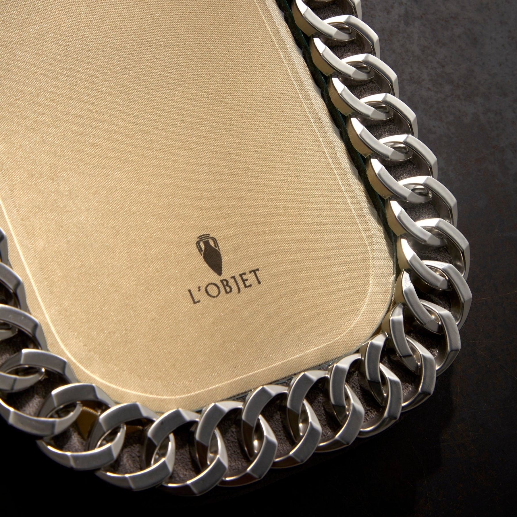 L'Objet, Picture Frames, Cuban Link Frame, platinum 20x25 cm