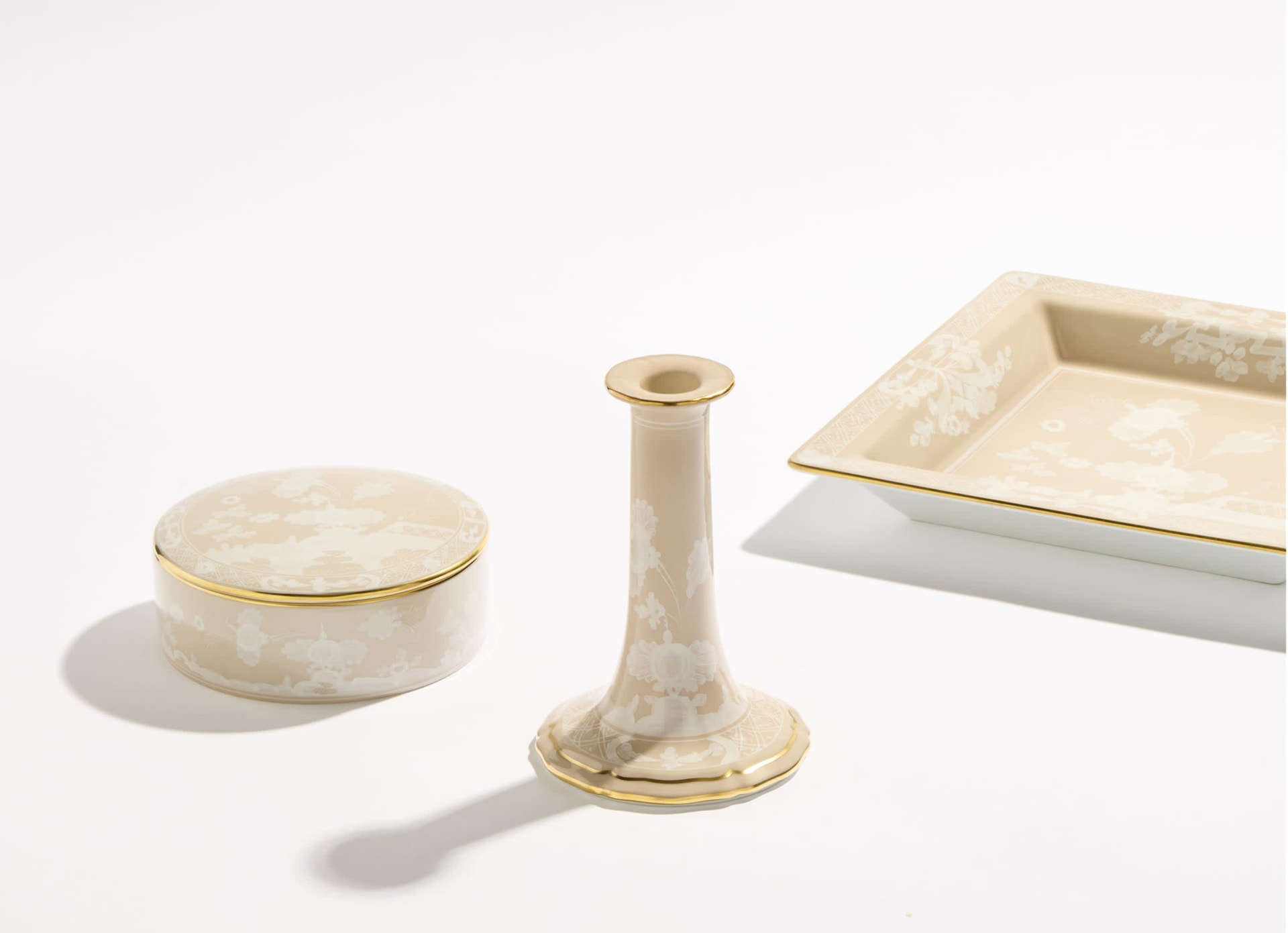 Ginori 1735, Oriente Italiano Castagna & Meringa, Candleholder